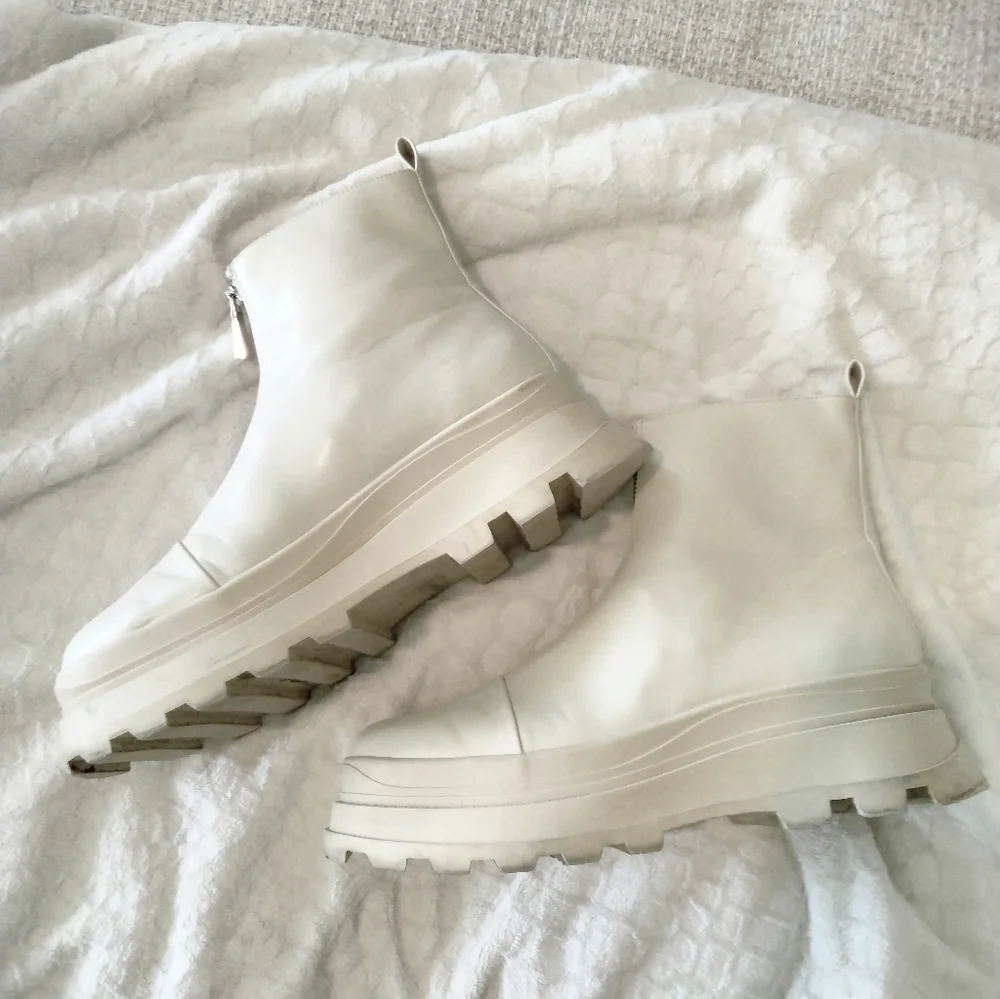Zara flat ankle boots with zip TRF - Picture 6 of 8